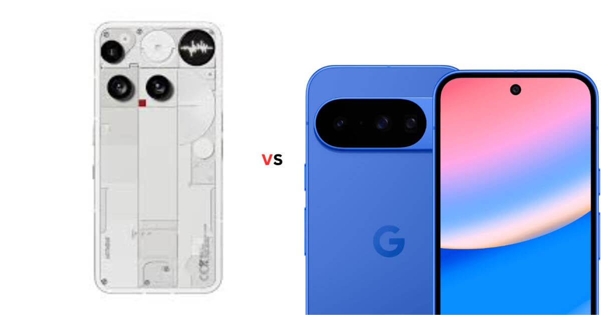 Nothing Phone 3 vs Google Pixel 10a