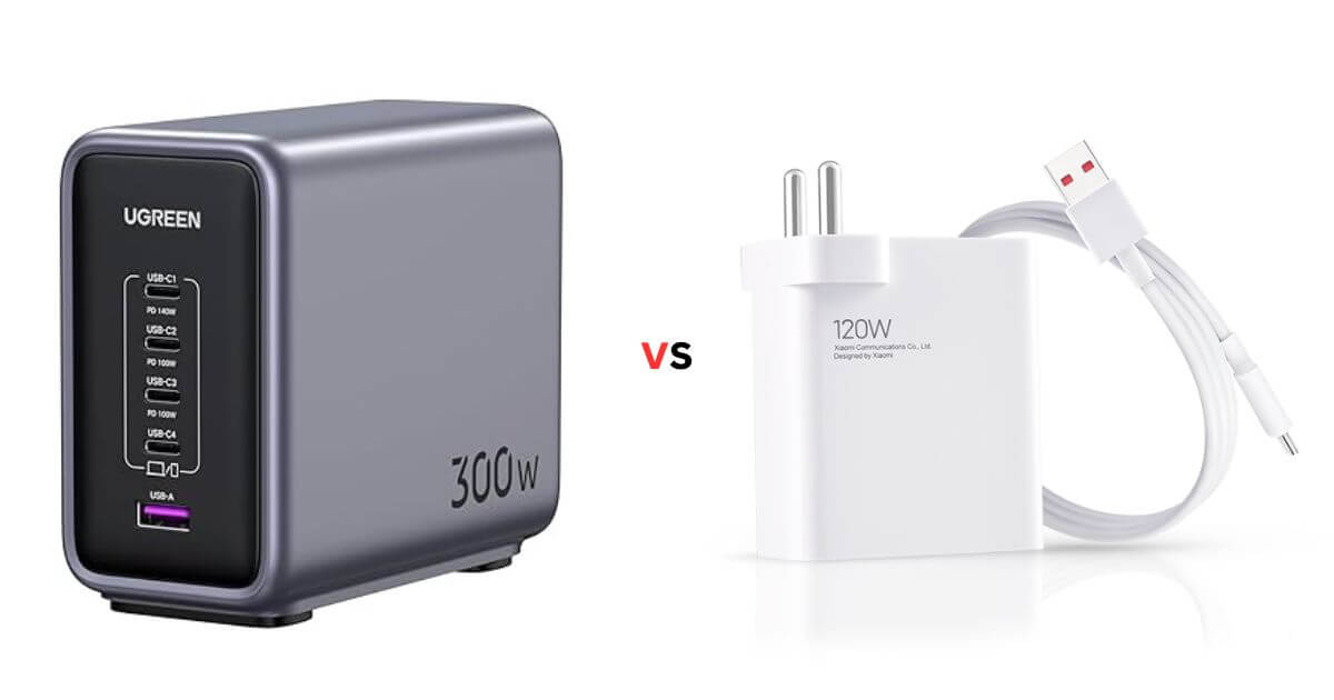 300W Fast Charging vs 120W