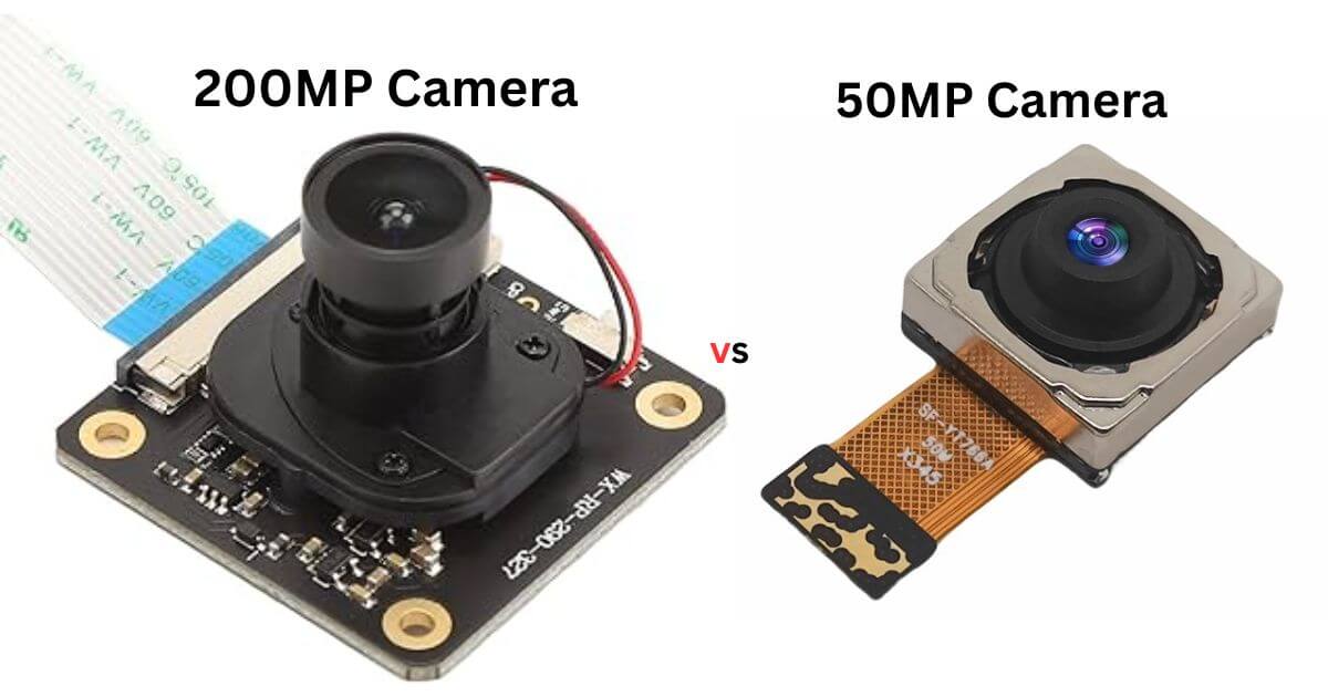 200MP vs 50MP Camera Sensor