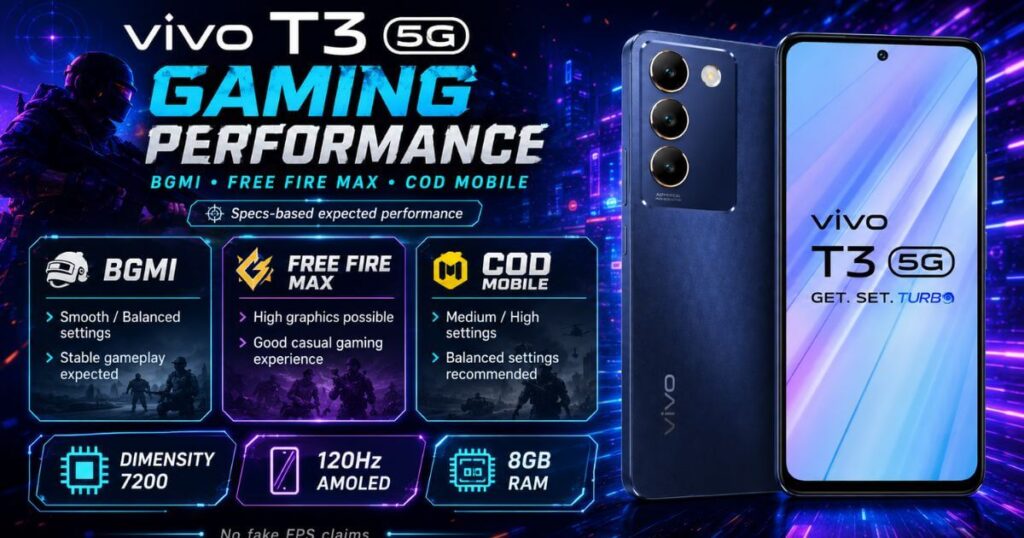 vivo T3 5G gaming review